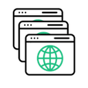Multiple Web Browser Windows with Global Internet Icon