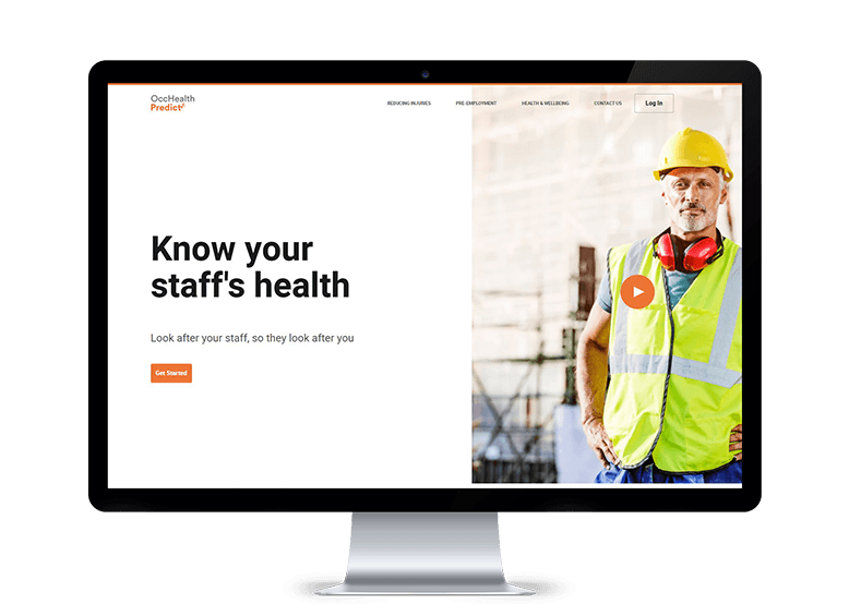 Monitor with the words: Know your staff's health