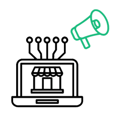 Digital Marketing for E-Commerce Platform Icon